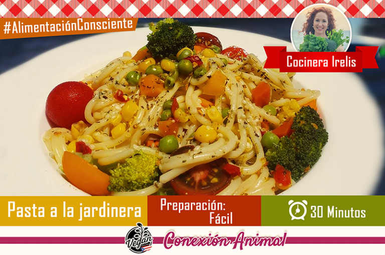 Receta Pasta a la jardinera